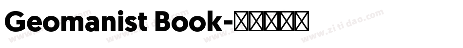 Geomanist Book字体转换